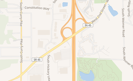 map of 3201 West State Route 45 Bloomington, IN 47403