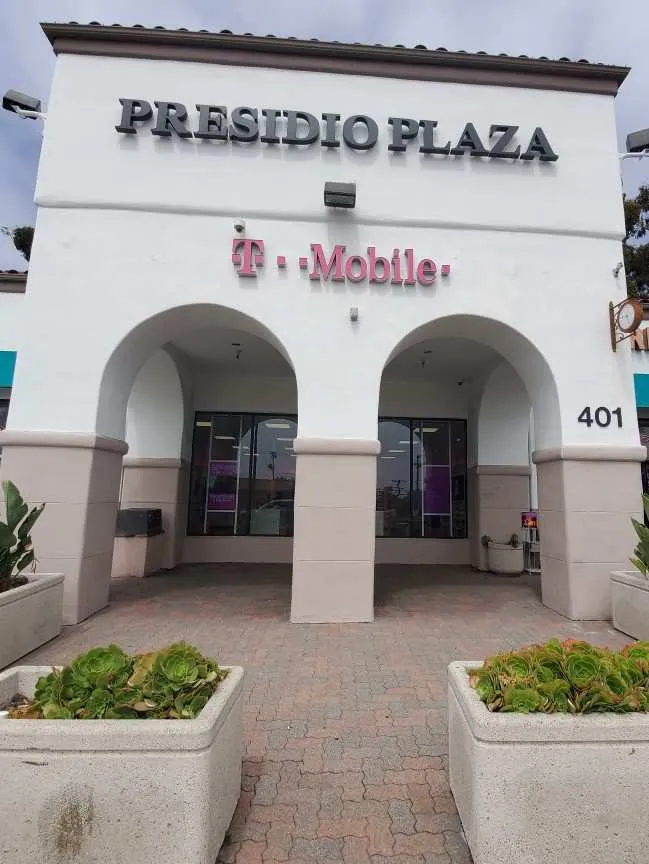 Exterior photo of T-Mobile store at S El Camino Real & Avenida Presidio, San Clemente, CA