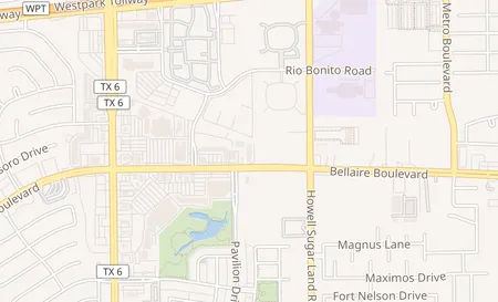 map of 14250 Bellaire 2A Houston, TX 77083