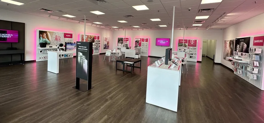 Interior photo of T-Mobile Store at The Shops at South Oates, Dothan, AL