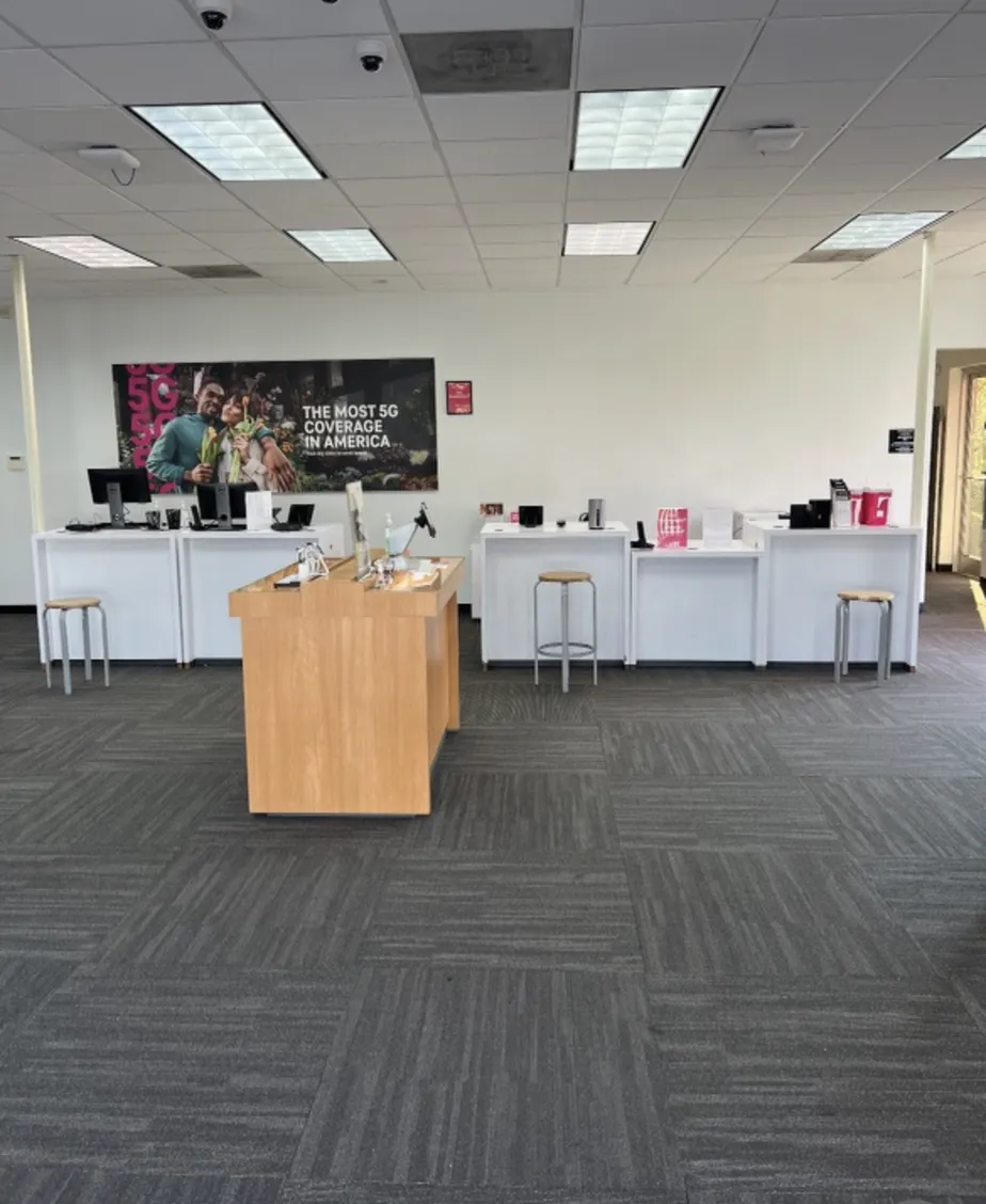  Interior photo of T-Mobile Store at Pineville Matthews Rd & Park Rd, Pineville, NC 
