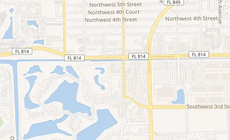 map of 2722 W Atlantic Blvd Pompano Beach, FL 33069