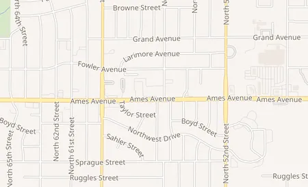 map of 5624 Ames Ave Omaha, NE 68104