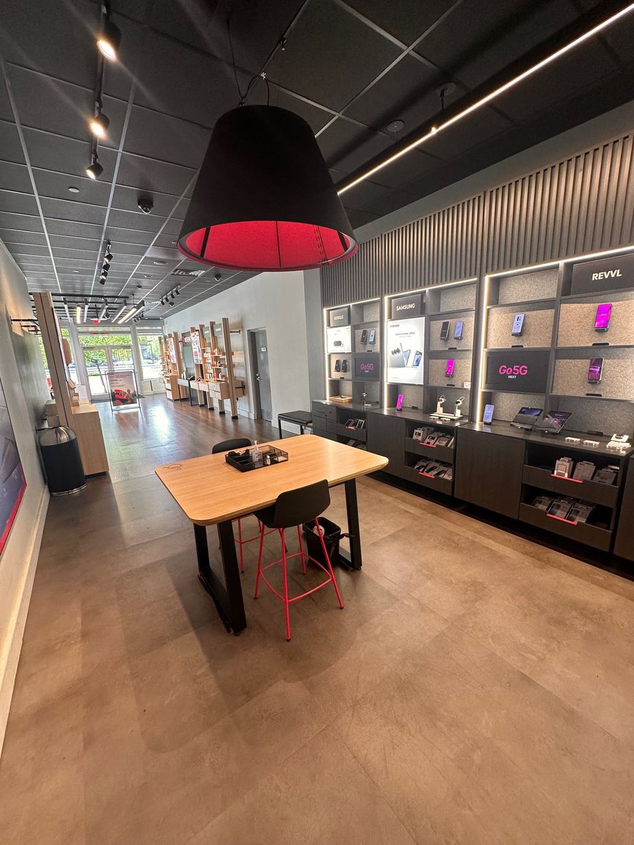 Interior photo of T-Mobile Store at Boylston St & Holly Ln, Chestnut Hill, MA