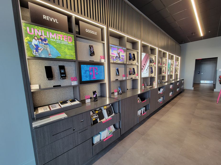 Interior photo of T-Mobile Store at Cave Springs Center, Saint Peters, MO