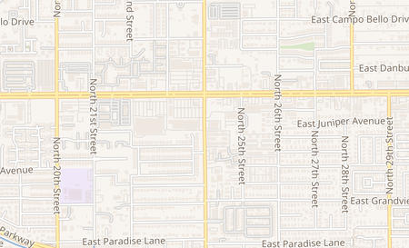 map of 16820 N Cave Creek Road Phoenix, AZ 85032