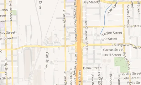 map of 2823 Collingsworth St Houston, TX 77026