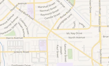 map of 2215 Red Bluff Pasadena, TX 77506