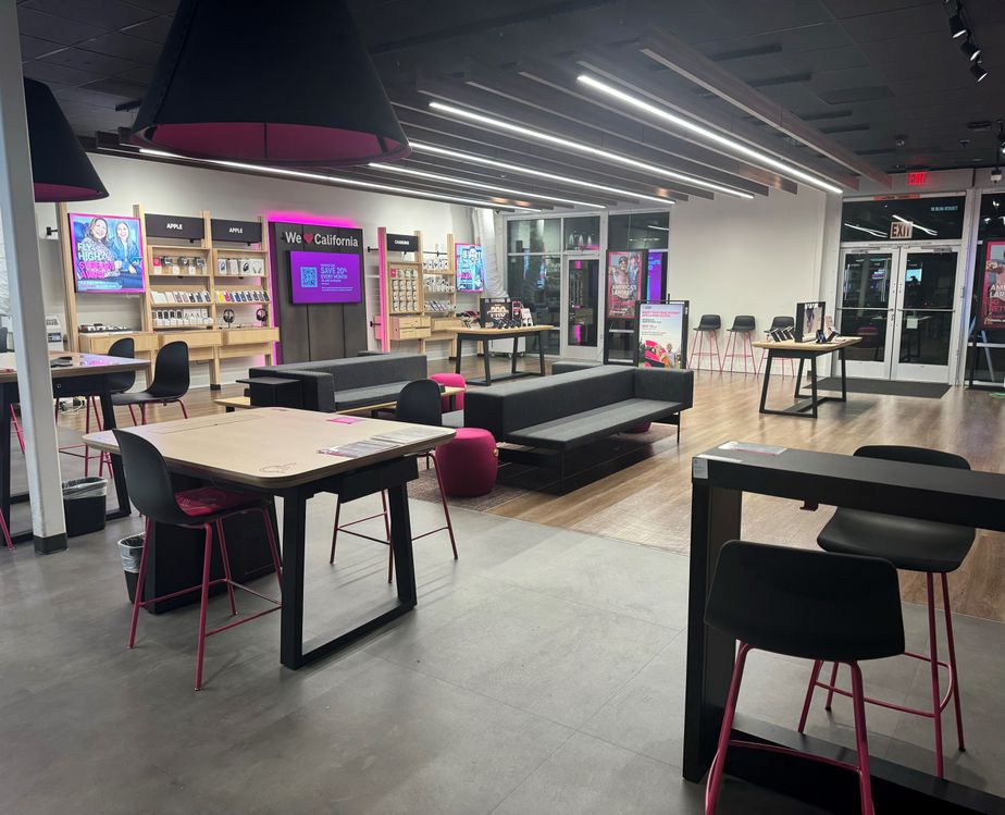 Interior photo of T-Mobile Store at W El Camino Real & San Antonio Rd, Mountain View, CA