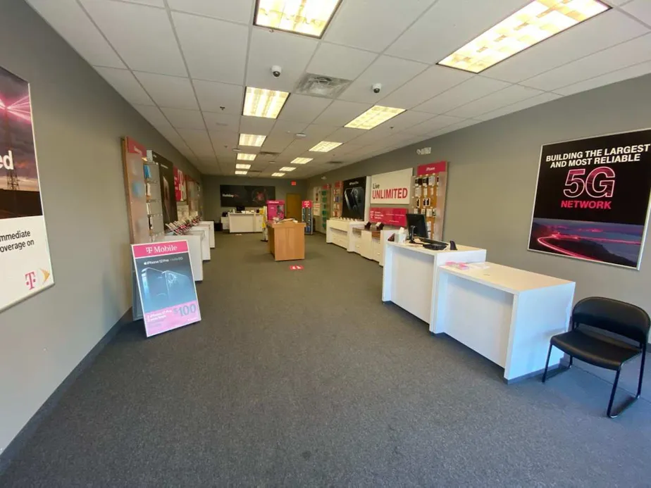Interior photo of T-Mobile Store at N State St & Spruce Ln, Westerville, OH