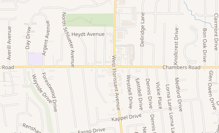 map of 1459 Chambers Rd Saint Louis, MO 63135