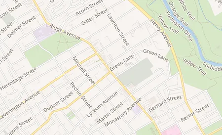 map of 6125 Ridge Ave Philadelphia, PA 19128