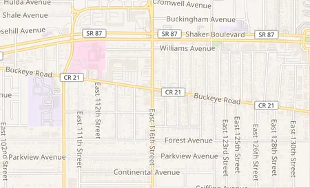 map of 11600 Buckeye Rd. Cleveland, OH 44120