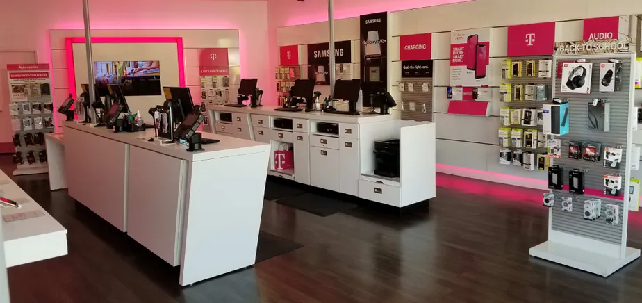 Interior photo of T-Mobile Store at Foothill & Gould, La Canada, CA