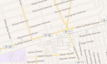 map of 1219 Suffolk Ave A Brentwood, NY 11717