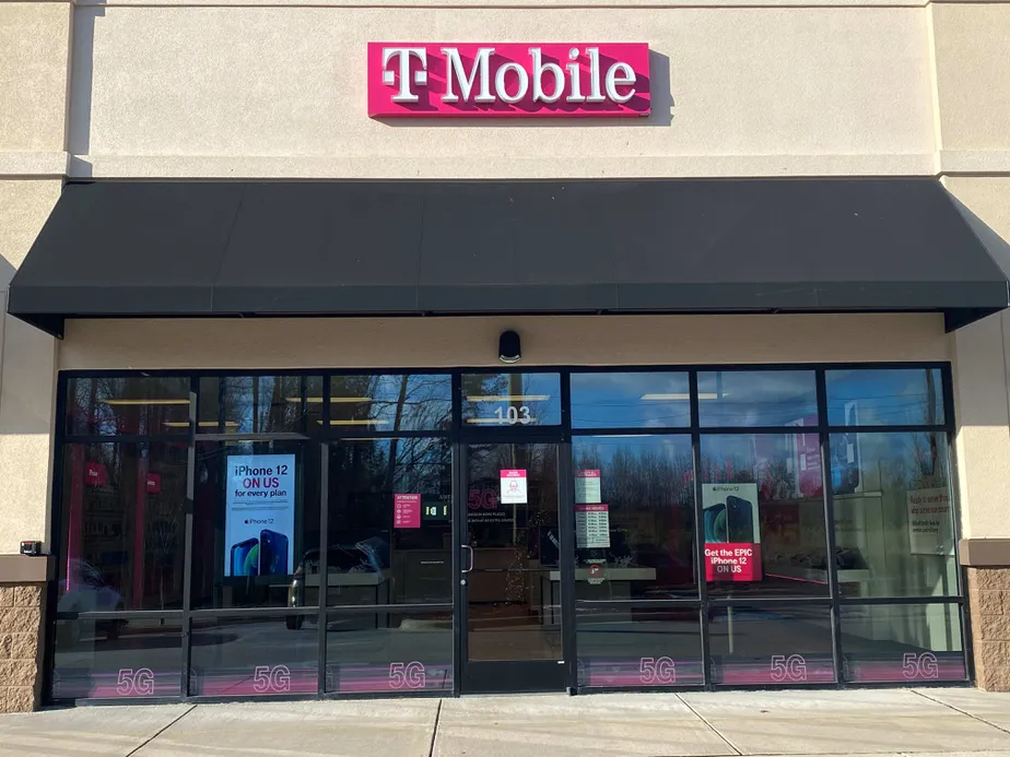 Exterior photo of T-Mobile store at E Gannon Ave & Old Us Hwy 264, Zebulon, NC