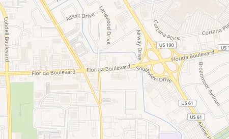 map of 8312 Florida Blvd D Baton Rouge, LA 70806