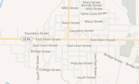 map of 1204 East Main Street Gatesville, TX 76528