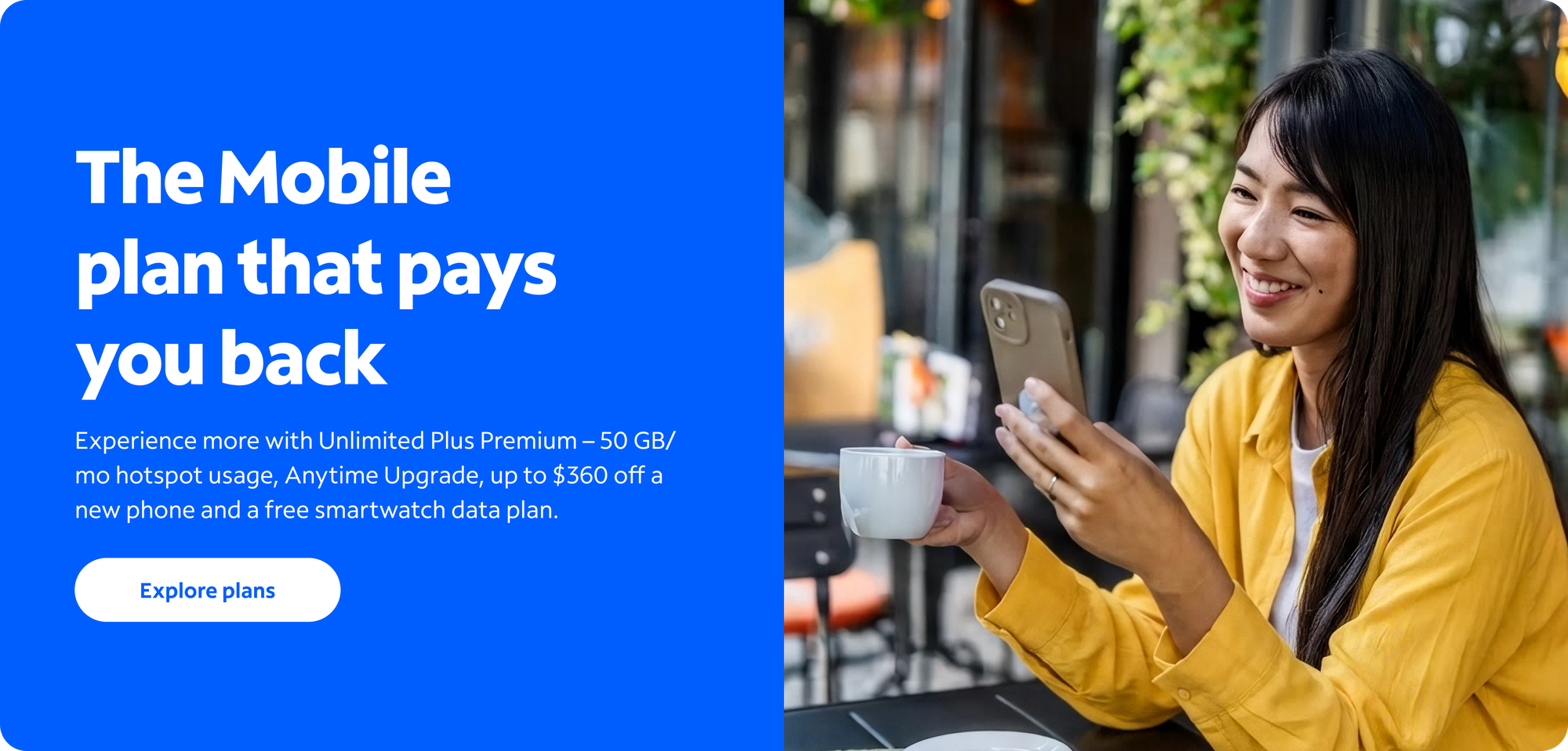 banner for UPP mobile plan on store pages
