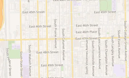 map of 339 E 47th St Chicago, IL 60653