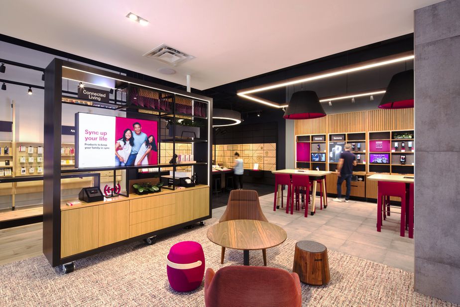 Interior photo of T-Mobile Store at The Shops at Legacy, Plano, TX