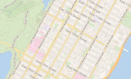 map of 1634 Lexington Ave New York, NY 10029
