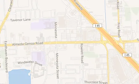 map of 11400 Gulf Fwy Ste F1 Suite C Houston, TX 77034