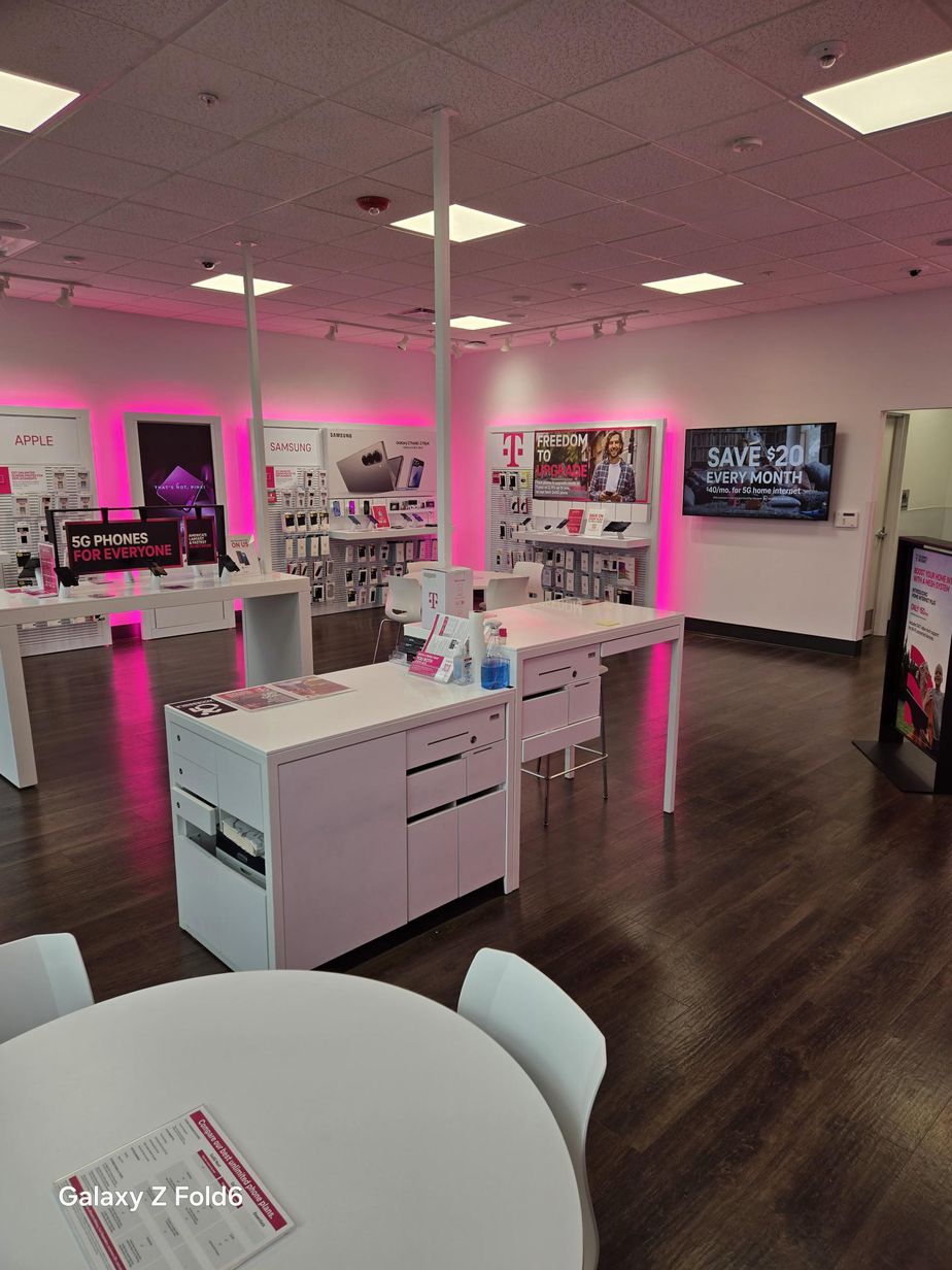 Interior photo of T-Mobile Store at Monroe & Clover, Rochester, NY