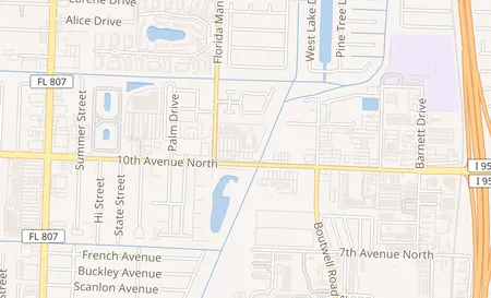 map of 2435 10th Ave N D Lake Worth, FL 33461