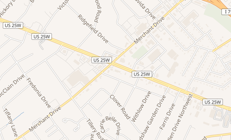 map of 5319 Clinton Hwy Knoxville, TN 37912