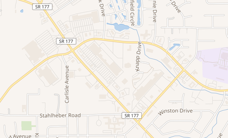 map of 1416 Hamilton Richmond Rd Hamilton, OH 45013