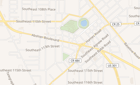map of 5715 SE Abshier Blvd Belleview, FL 34420