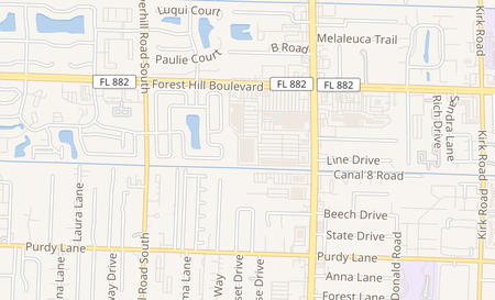 map of 1941 S Military Trl # 52 West Palm Beach, FL 33415