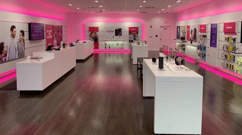 Interior photo of T-Mobile Store at College Mall 2, Bloomington, IN