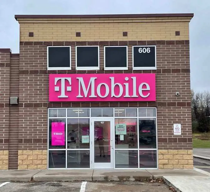 Exterior photo of T-Mobile Store at Crossroads Campus Dr & 7th St Ne, Buffalo, MN