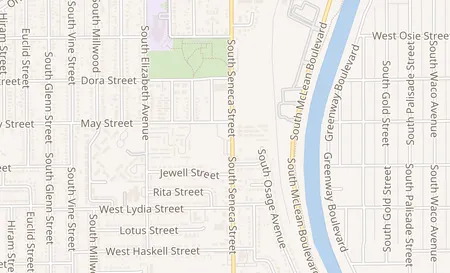 map of 2011 S Seneca St Wichita, KS 67213