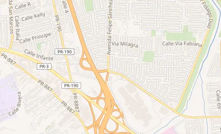 map of 3FS9 Via Myrta Villa Fontana Carolina, PR 00983