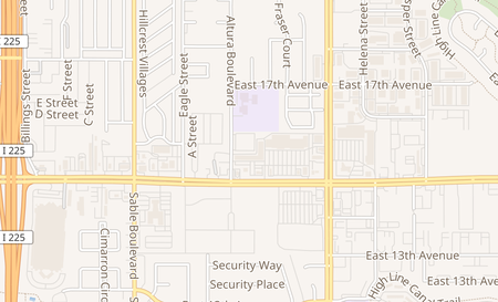 map of 15037 E Colfax, Unit N Aurora, CO 80011