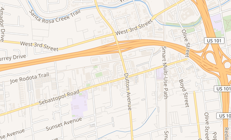 map of 443 Dutton Ave. Ste 8 Santa Rosa, CA 95407