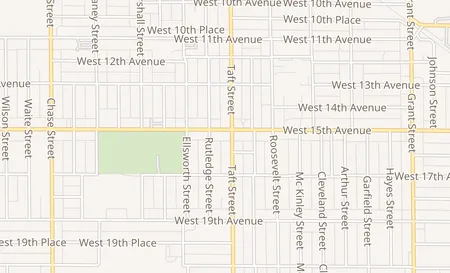 map of 2305 W 15th Ave Gary, IN 46404