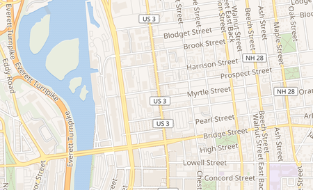 map of 1279 Elm St. Manchester, NH 03101