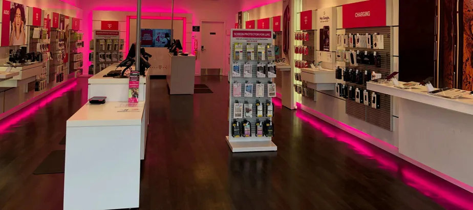 Interior photo of T-Mobile Store at Parker Rd & Twenty Mile Rd, Parker, CO