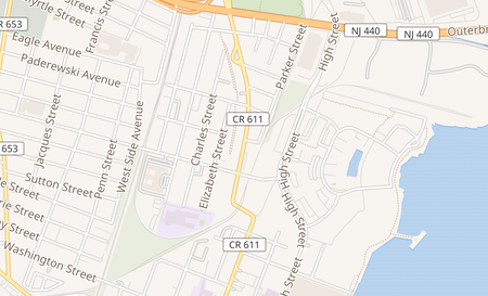 map of 634 State St Perth Amboy, NJ 08861