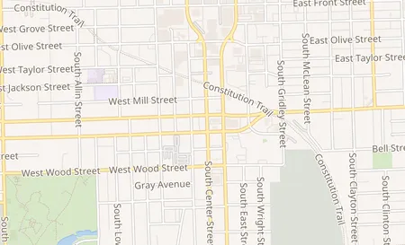 map of 603 S Center St Unit A Bloomington, IL 61701