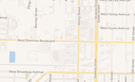 map of 874 W Sherman Muskegon, MI 49441
