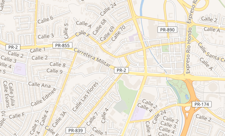 map of 2135 Carr 2 Drive in Plz Bayamon, PR 00959