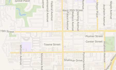 map of 811 W. 19th St. Costa Mesa, CA 92627