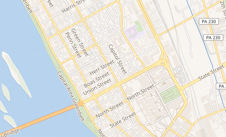 map of 1001 N 3rd St Harrisburg, PA 17102