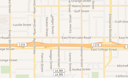 map of 608 E Prien Lake Rd Ste B Lake Charles, LA 70601