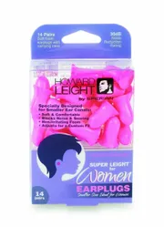 Howard Leight Super Leight Women's Foam Earplug with Carrying Case, 14 pairs (R-01757) | R-01757